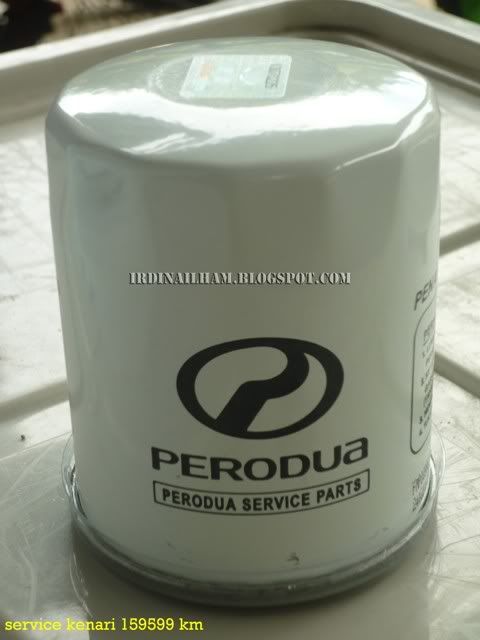 Service Kenari, Oil filter untuk Perodua Kenari
