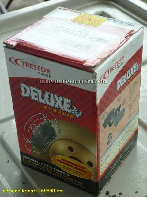 Service Kenari, Brake pads untuk Kenari