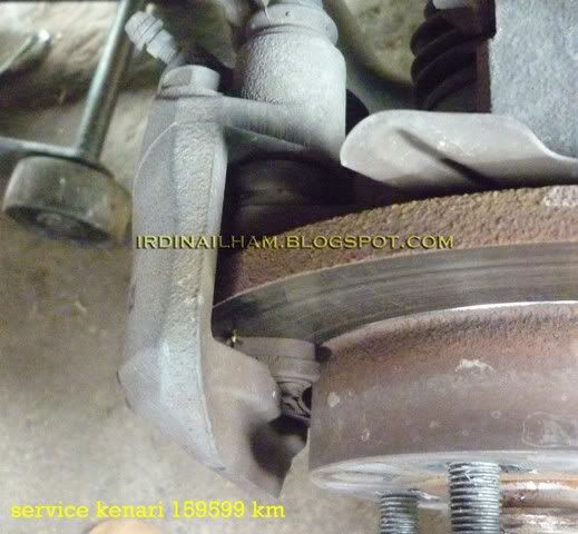Service Kenari, Brake pads sudah semakin nipis