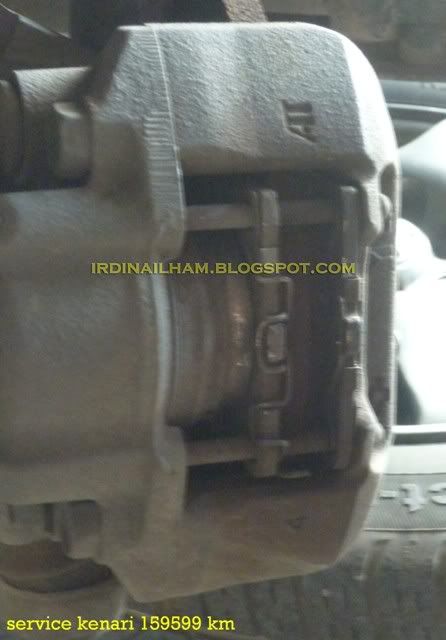 Service Kenari, Proses penukaran brake pads