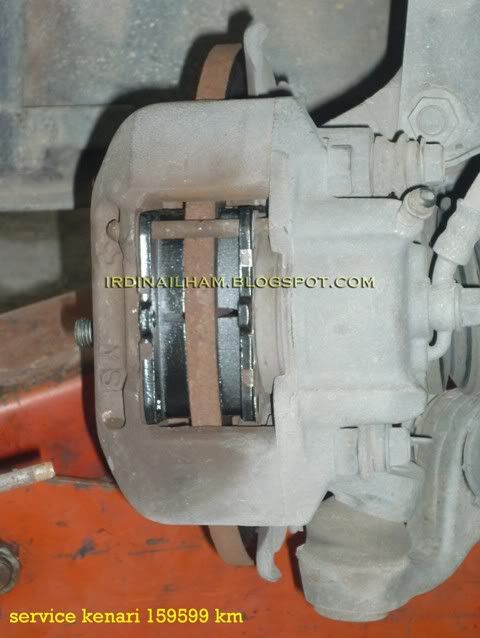 Lagi satu set brake pads telah siap dipasang