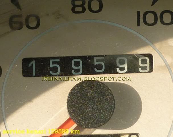 Service Kenari, Odometer sudah mencecah 159,599 km