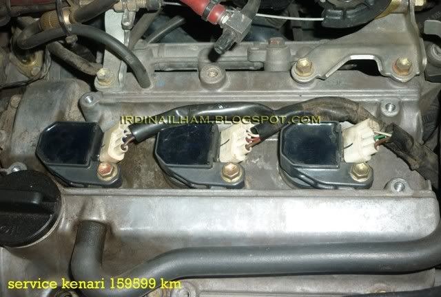 Service Kenari, Spark plug siap dipasang kembali ke enjin