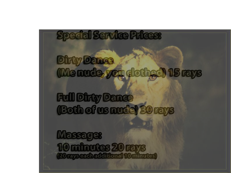 Special Service Pricing