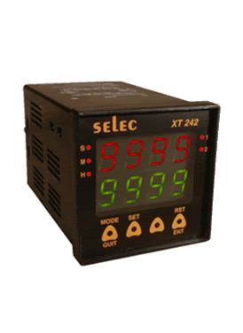 Selec  XT242 (72x72) , Dual display programmable timers, digital timer(www.selectautomations.net)