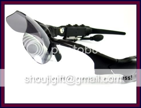 2GB  Sports Sunglasses w/ Earphone Black Sun Glasses  