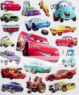 Cute New Disney Pixas Cars Kids 3D Decor Stickers Funny  