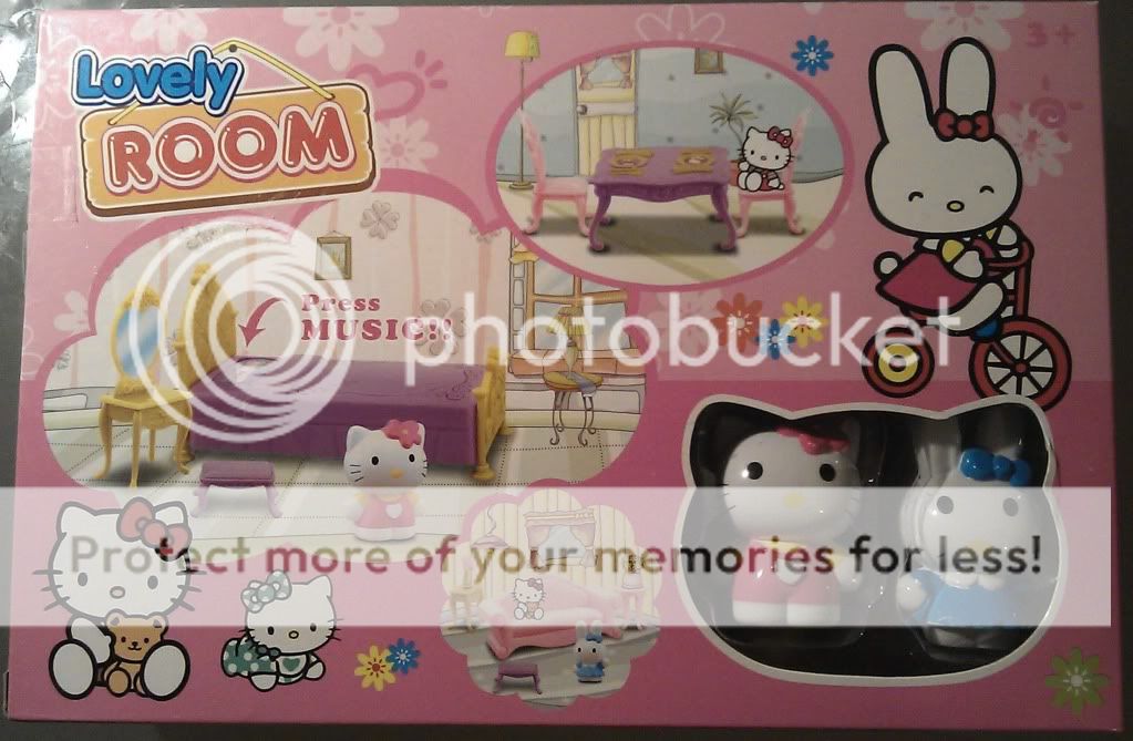 New Hello Kitty doll Room House set with MUSIC bed kitchen toy 